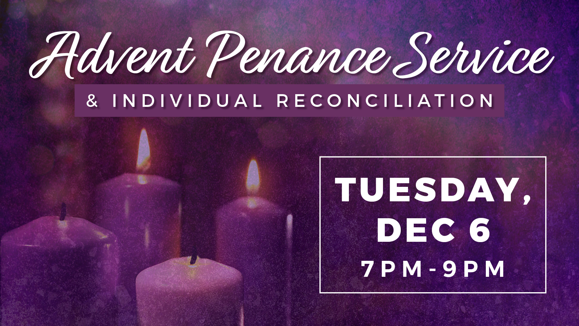 Advent Penance Service | OLGC